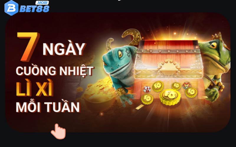 Khuyến mãi nhà cái bet88 7 ngày cuồng nhiệt lì xì tặng thưởng