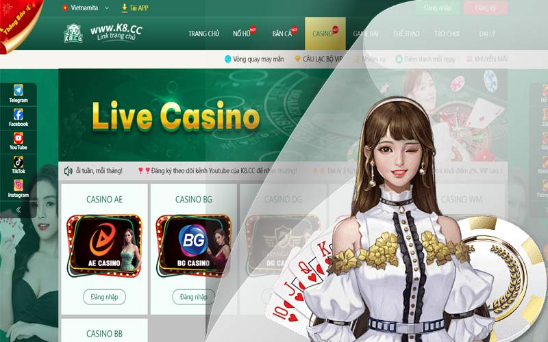 Live casino cùng với gái xinh mỗi ngày